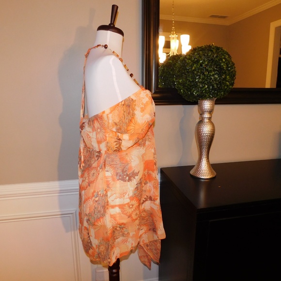 Peach bead necklace halter - 3X - BRAND NEW - Picture 2 of 6